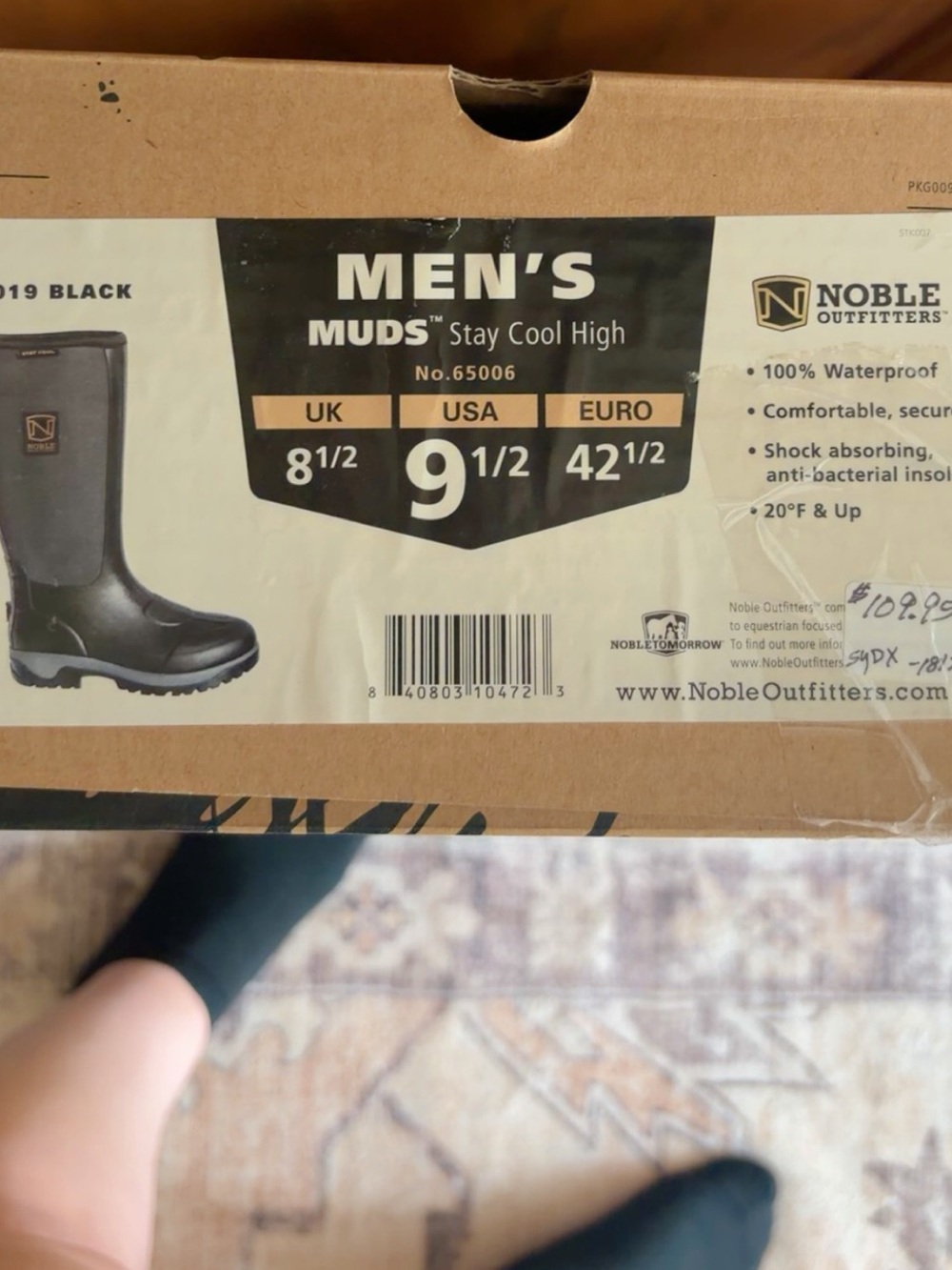 Men’s MUDS Stay Cool High Waterproof Boots - Black